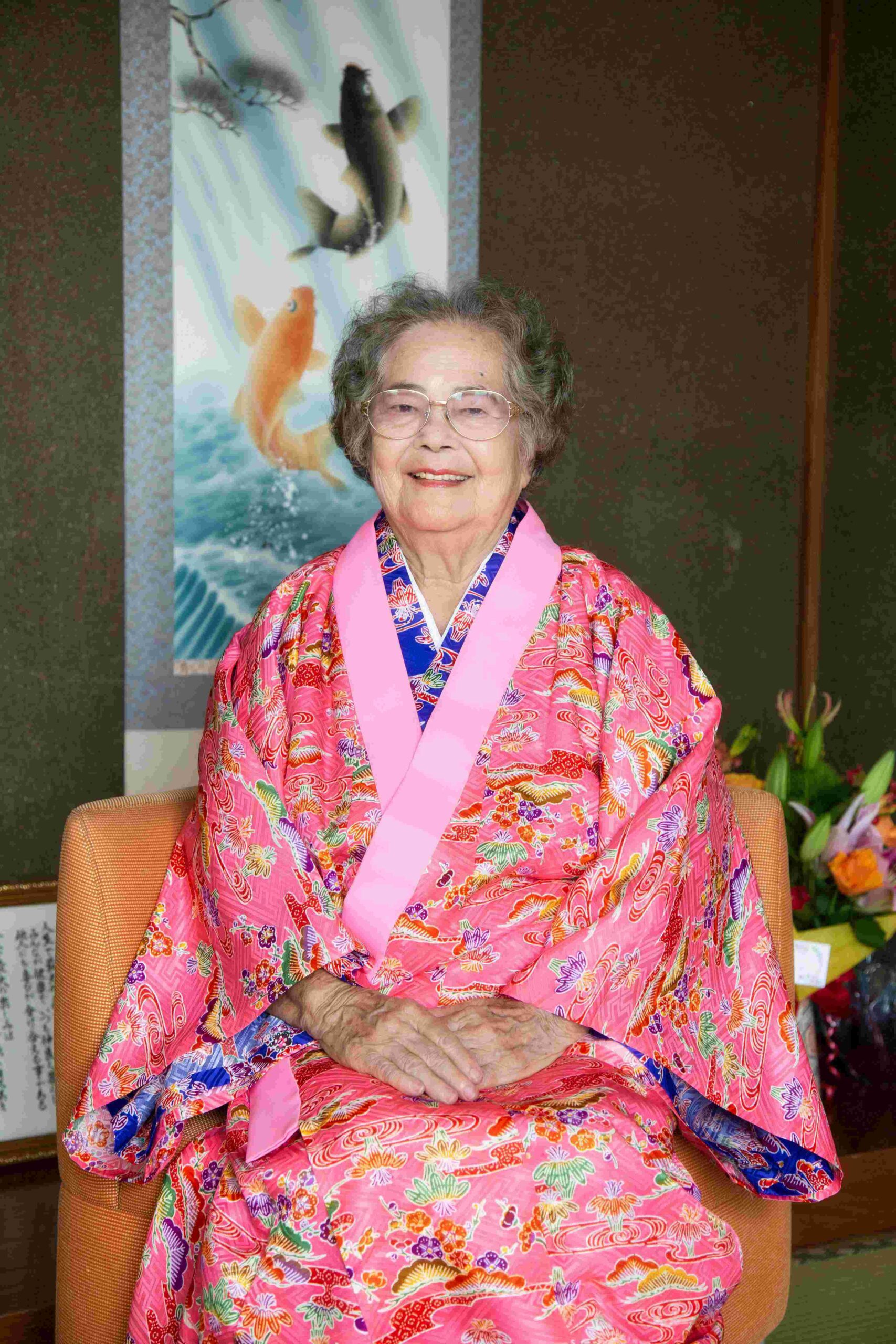 生年祝いの写真